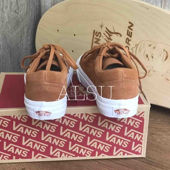 VANS Old Skool Weave Suede Grazed Ginger Kid’s - Picture 2 of 8